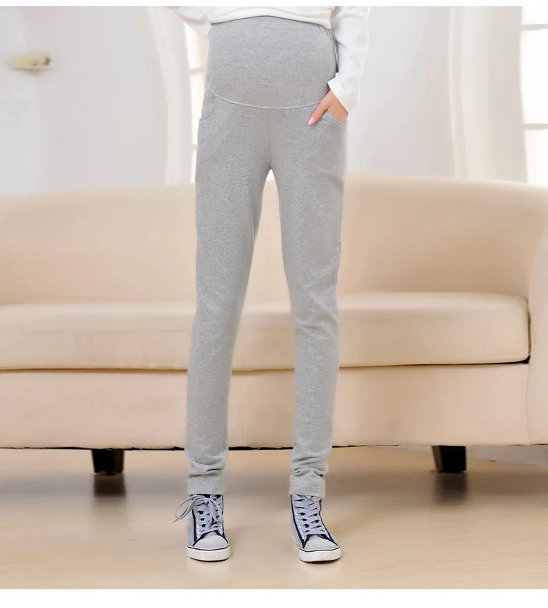 Весна Высокая Васит упругие материнства, Беременность одежда осень Для женщин брюки для беременных Для женщин Леггинсы для беременных