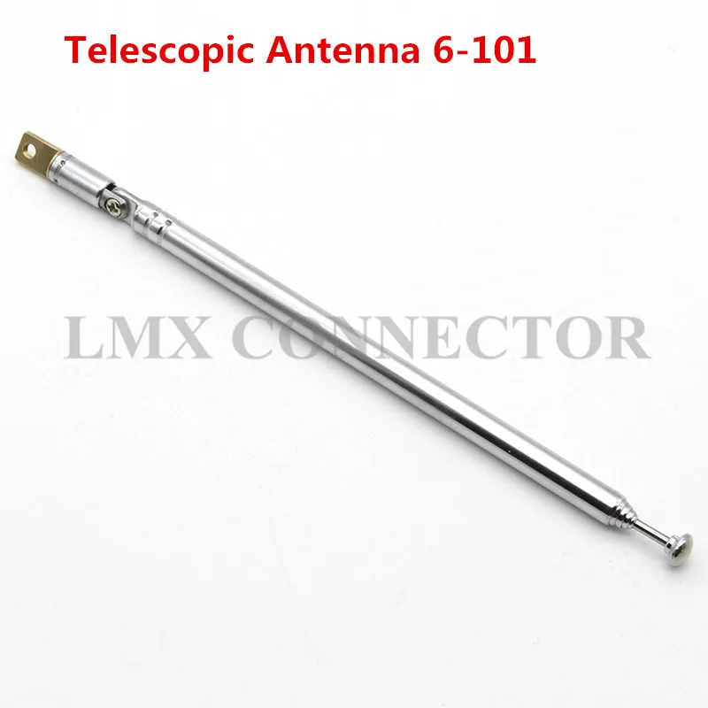 3pcs 516mm Length Metal Rod 6 Sections Telescopic Antenna 6101 360