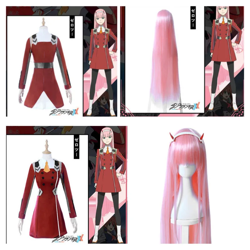DARLING in the FRANXX Аниме Косплей Костюм 02 Zero Two брендовый женский костюм полный комплект