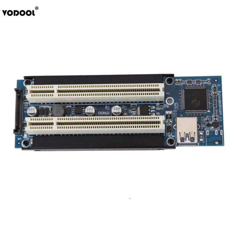 Адаптер переходник VODOOL PCI E Express X1 на Dual Riser с кабелем USB 3 0 длиной 1 м для