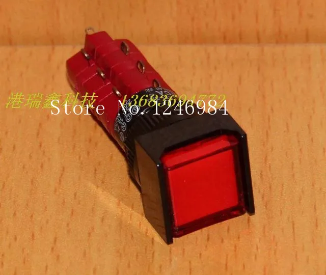 

[SA]M16 with lock button switch DECA Taiwan Progressive Alliance square-type three -way normally open normally closed button D16