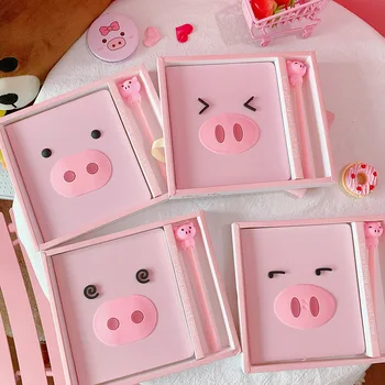 

Kawaii Girl A6 Blank Bullet Journal Set Office Korean Cute Pink Notebook Planner Diary Book Stationery Notepad C20 D30