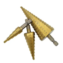 3PCS Step Drill Titanium Coated Step Drill Bit Carpentry Tools Metal Hexagonal Drill Bit Wood Drill Electrical Tools Cone Drill 3PCS Step Drill Titanium Coated Step Drill Bit Carpentry Tools Metal Hexagonal Drill Bit Wood Drill Electrical Tools Cone Drill