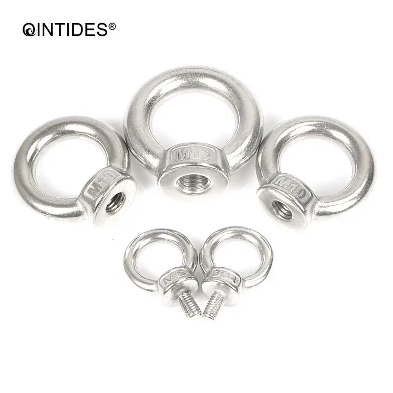 QINTIDES M3 M4 M5 M6 M8 M10 подъемные гайки и болты из нержавеющей стали кольцевая