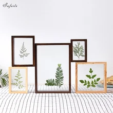 SUFEILE DIY креативный образец фоторамки домашний декор фото стена HD двухсторонняя Стеклянная фоторамка образец растения рамка D50