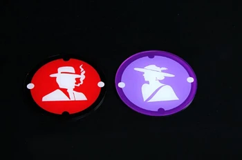 

100*100*3 mm high quality round acrylic WC man women service toilet adhesive service sign wall board door sign sticker