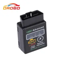 Горячая Распродажа OBD/OBD II Мини ELM327 Bluetooth работать на Android Крутящий момент диагностическое сканирующее устройство 1,5 версия Бесплатная