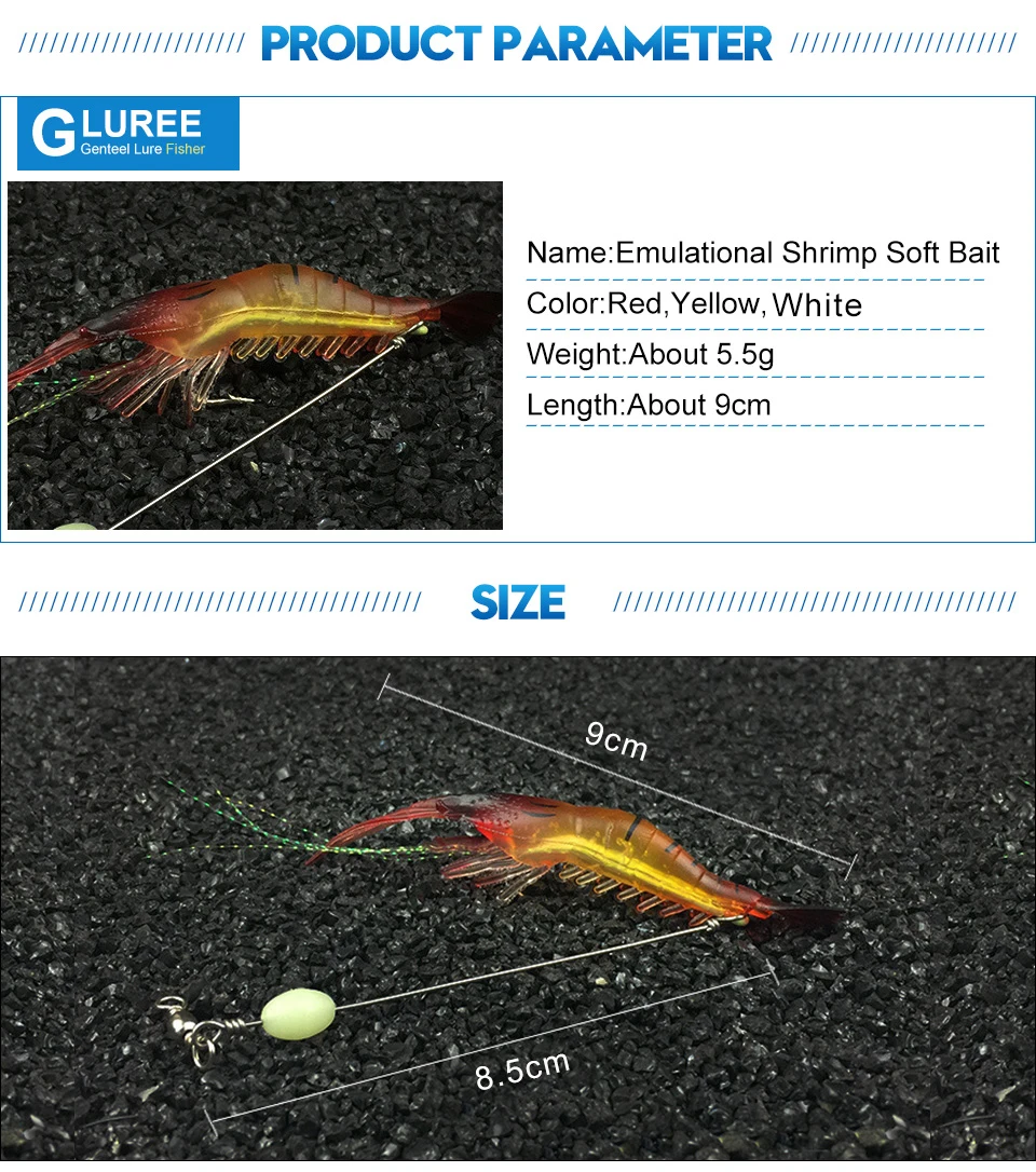 GLUREE-5pcsLot-5.5g-Soft-Fishing-Lures-Simulation-Shrimp-Soft-Lure-Luminous-Shrimp-Artificial-Baits-Fishing-Tackle-3-Color_03