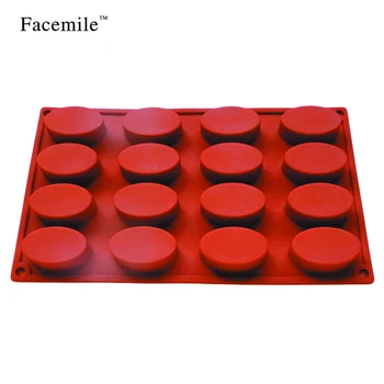 

16-Cavity Oval Silicone Soap Mold Cake Bread Cupcake Cheesecake Cornbread Muffin Brownie Chocolate Baking Mould Pastry Tools
