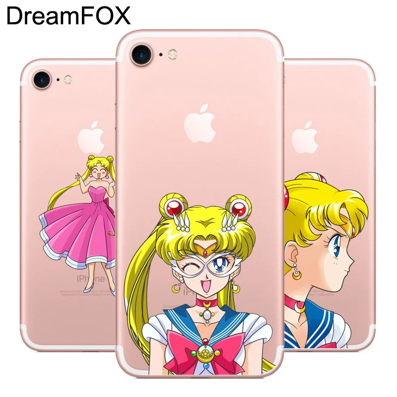 

DREAMFOX L545 Sailor Moon Soft TPU Silicone Case Cover For Apple iPhone XR XS Max 8 X 7 6 6S Plus 5 5S SE 5C 4 4S