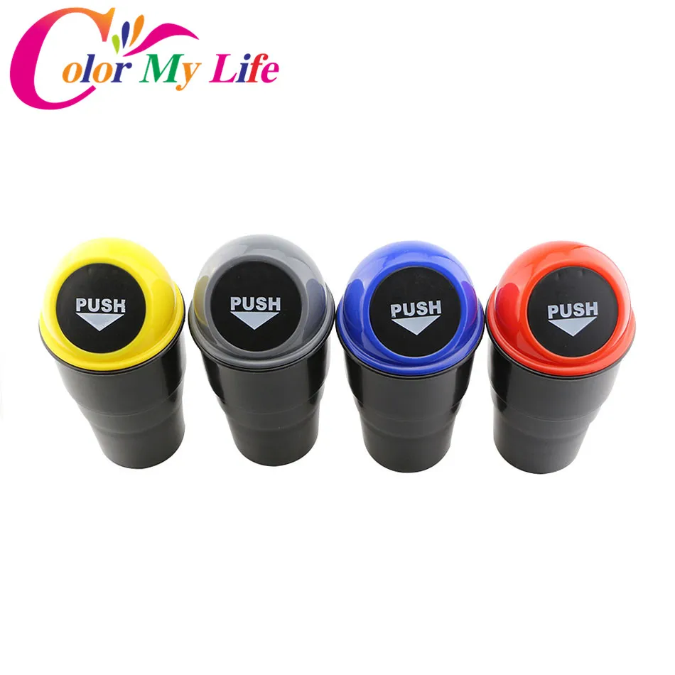

Color My Life ABS Car Garbage Can Trash Bucket for Ford Focus 2 3 4 Kuga Escape Fiesta Ecosport Mondeo Everest Explorer Ranger