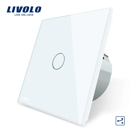 Livolo Роскошный настенный сенсорный выключатель, выключатель света, выключатель питания, Хрустальное стекло, розетка, многофункциональные розетки, свободный выбор - Цвет: 2Ways Cross Switch