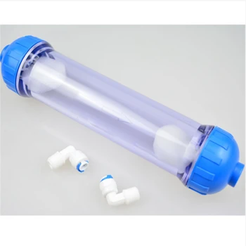 

Food Grade T33 Shell Bottle 1/4" Tube Fitting Water Filter Parts for Water Reverse Osmosis System thick transparent length 25 cm
