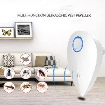 

Multi-function Ultrasonic Electronic Repeller Repels Mice Bed Bugs Mosquitoes Spiders Insect Repellent Killer
