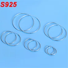 Краткое Настоящее чистое серебро 925 пробы Huggie Hoop серьги маленький спиральный для хряща плотное пирсинг Creoles букле D'oreille SE002