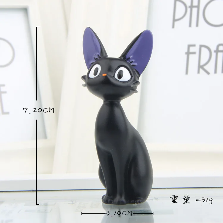 Животные Хаяо Миядзаки Кики служба доставки Кики кошка Черный Белый Кот фигурка игрушка мультяшная кошка Модель Кукла коллекционный подарок - Color: A