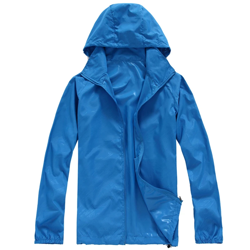 Мужские и женские быстросохнущие кожаные куртки водонепроницаемые пальто с защитой от ультрафиолета Спортивная брендовая одежда для отдыха на природе походная Мужская и женская куртка