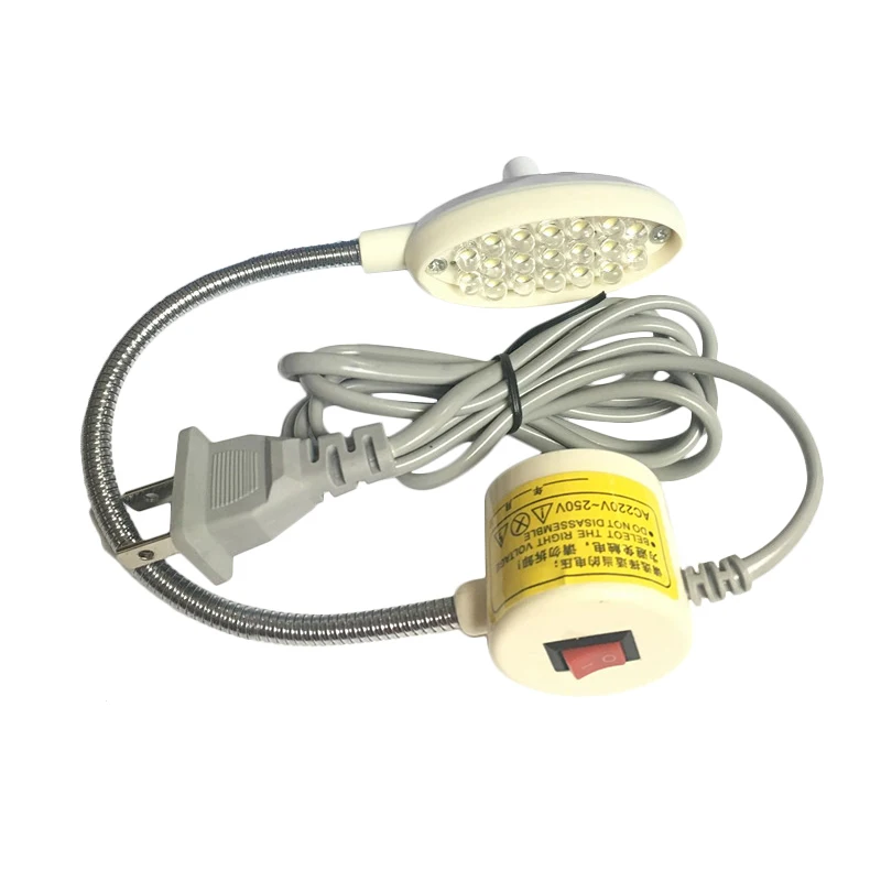 19 LED Dimmable Sewing Machine Light Gooseneck LED Lamp Base