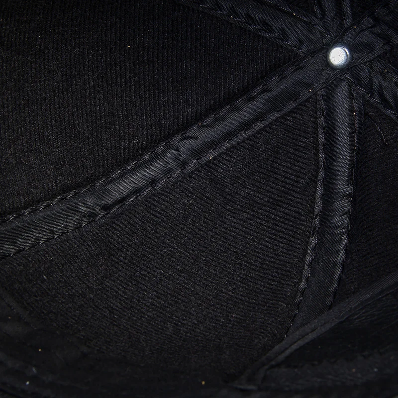 Brand New 2023 Winter Male Genuine Leather Baseball Caps Outdoor Hockey Golf Fishing Gorras Black/Brown Trucker Hat For Man
