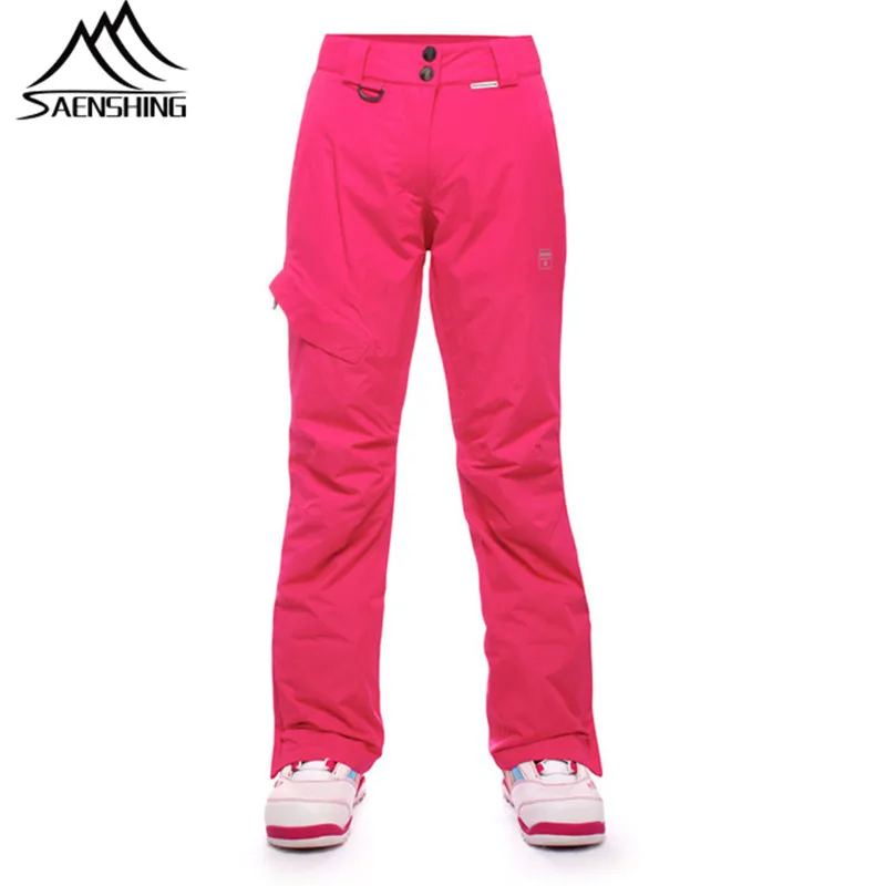 

SAENSHING Ski Pants Women Waterproof Snowboard Pants Winter Outdoor Thicken Warm Mountain Skiing Pant Female Snow Ski Trousers