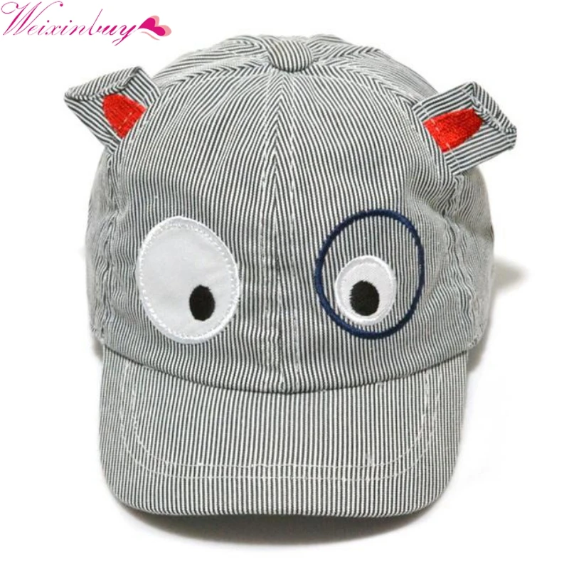 Новинка года; Забавный принт с героями мультфильмов; большие глаза; берет для маленьких мальчиков и девочек; солнцезащитная Кепка; бейсбольные летние шляпы с рисунком собаки