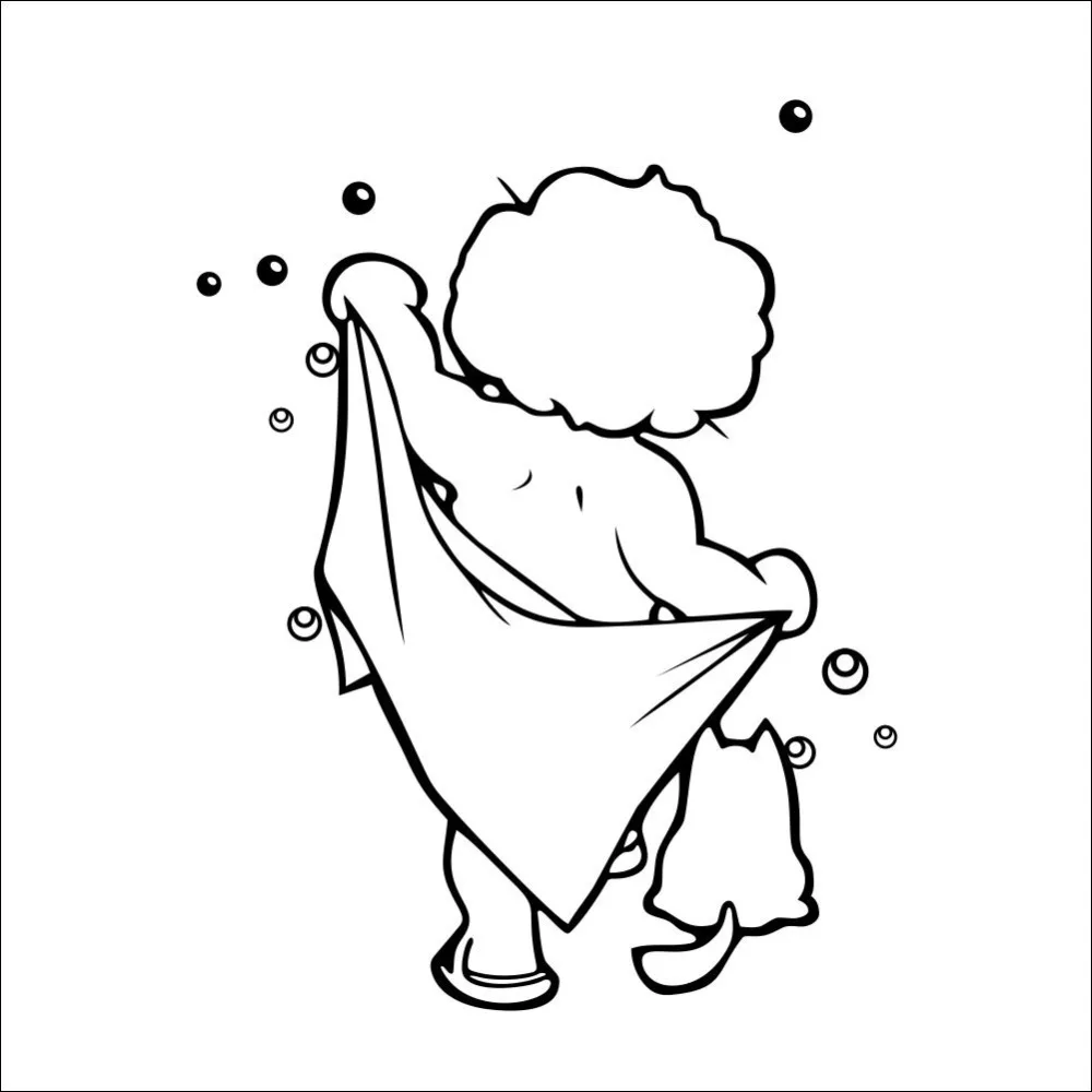Lovely Baby Love Shower Bathroom Bubble Wall Stickers Gl Door Bubble Wall Stickers Gl Door