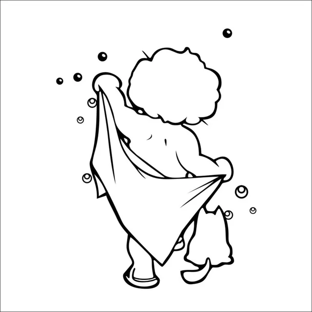 Aliexpress Lovely Baby Love Shower Bathroom Bubble Wall Lovely Baby Love Shower Bathroom Bubble Wall Stickers Gl Door Cute Children Decals Poster