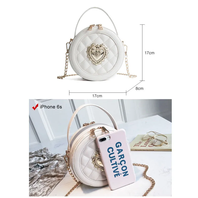 Fularuishi Summer Female Women Messenger Bag Korean Edition Fashion Small Round Bag Mini Bag Circular Shoulder Bag