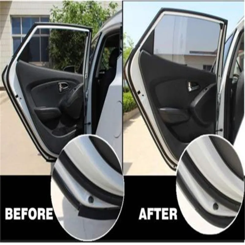 

Flexible Sound Proofing Universal Styling P Shape Rubber Seal Edge Strip Car Auto Door Noise Proof Weatherstrip Hollow By Meter