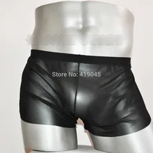 Мужские полупрозрачные боксеры Прозрачное нижнее белье Соблазнительные марлевые прозрачные мужские шорты по бокам открытые Размеры M L XL