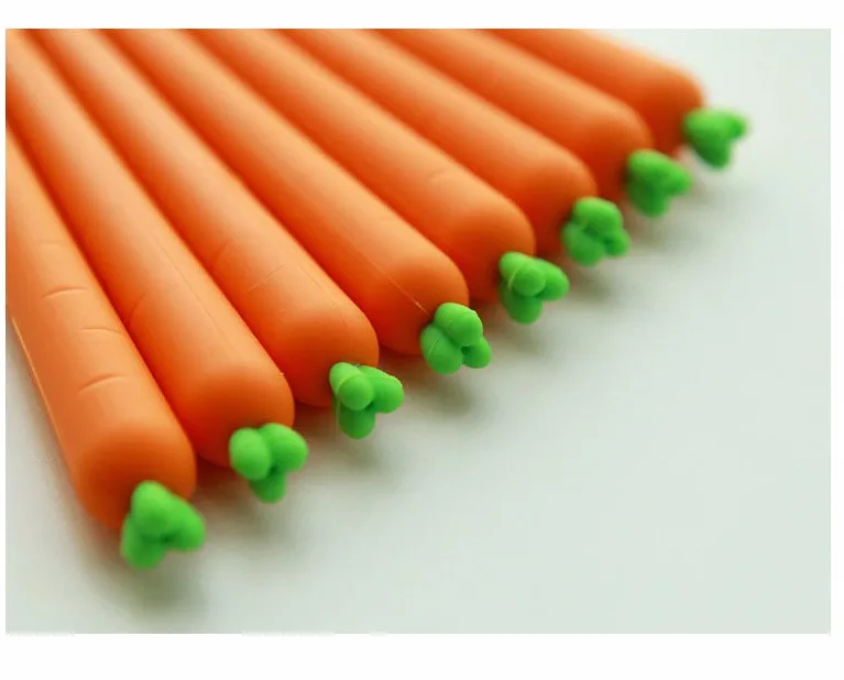 Новинка Свежий морковь гелевая ручка Kawaii 0,5 мм черные чернила ручки рекламные подарок на день рождения канцелярские школы и офиса питания