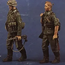1/35 смоляная фигурка немецкая пехота 2 шт модельные наборы