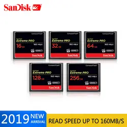 Sandisk Экстрим Pro 256 gb 128 gb 64 gb 32g CompactFlash DHL профессиональная 4 K 3D HD CF карта памяти для Nikon d200 d4S d5 и Canon 5D4