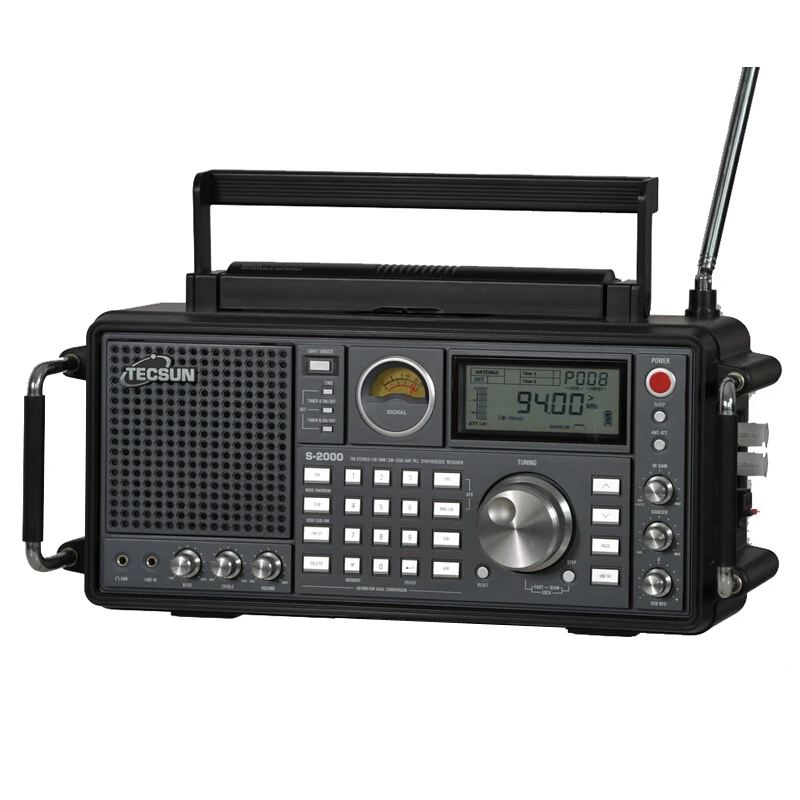 Высокое качество Tecsun S-2000 FM/MW/SW-SSB/авиационные радиоприемники