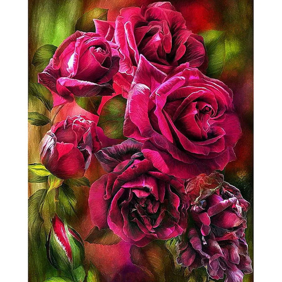 

5d diy,Diamond Painting,red rose,flower,Full,Diamond Embroidery,3d picture,image,Stitch Cross,Diamond Mosaic,Needlework,5d art