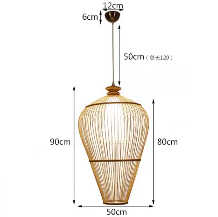 Современные Простые подвесные светильники в спальню Юго-Восточной Азии лампы креативная гостиная столовая лампа лестница бамбук LU807165