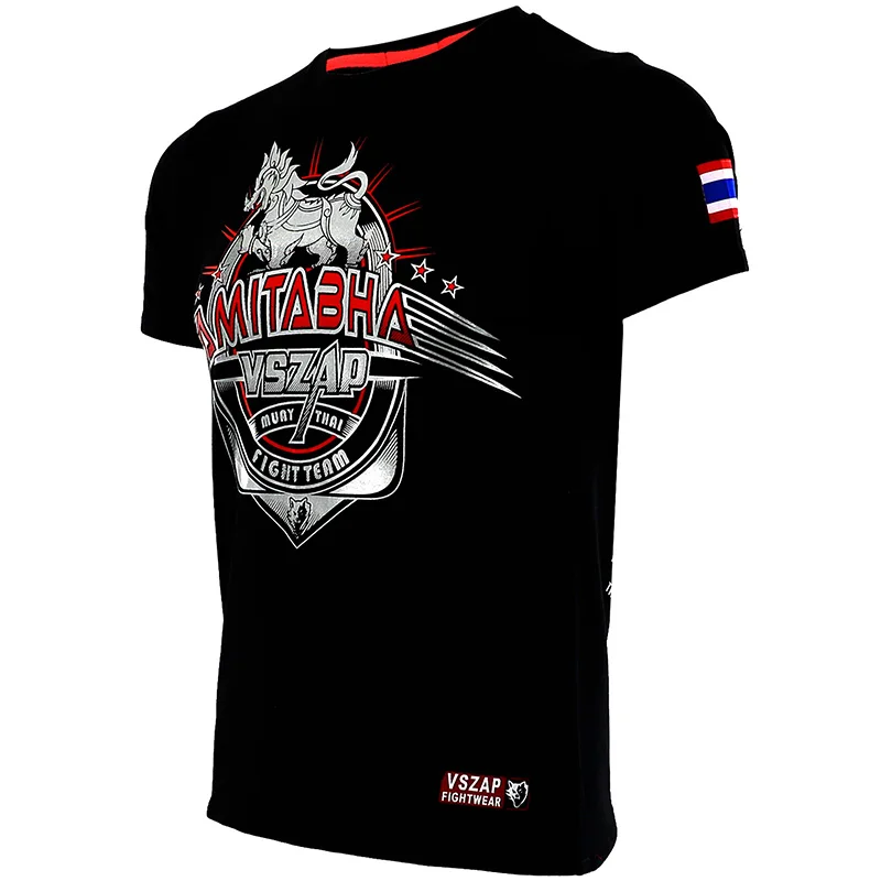 VSZAP Kampf Sanda Boxen MMA Футболка спортивная футболка Kampf Kampfkunst фитнес-Тренировка Муай Тай футболка Mnner homme