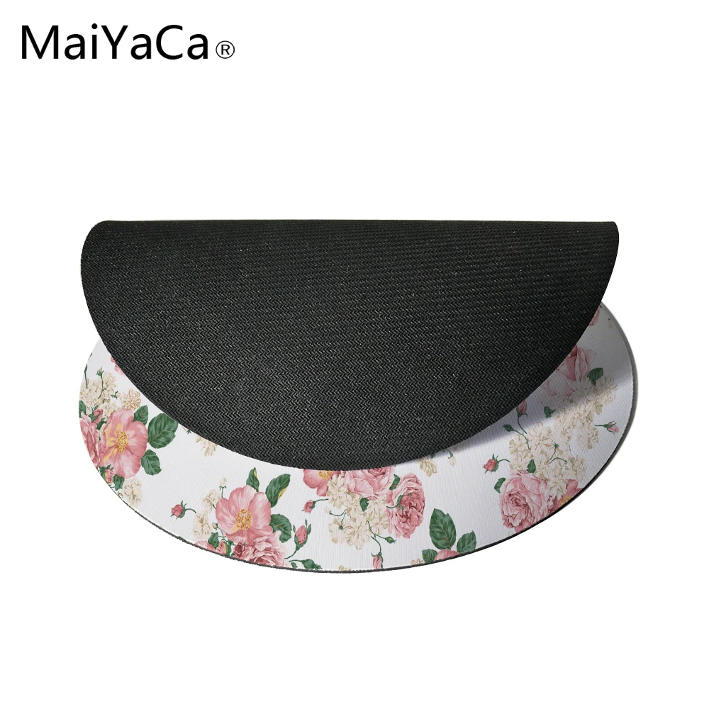 MaiYaCa love of a flower prints коврик для мыши маленький размер круглый игровой Нескользящий Резиновый Коврик