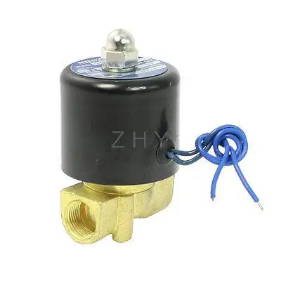 

NC 3/8" Port 2 Position Water Air Oil Solenoid Valve DC 12V