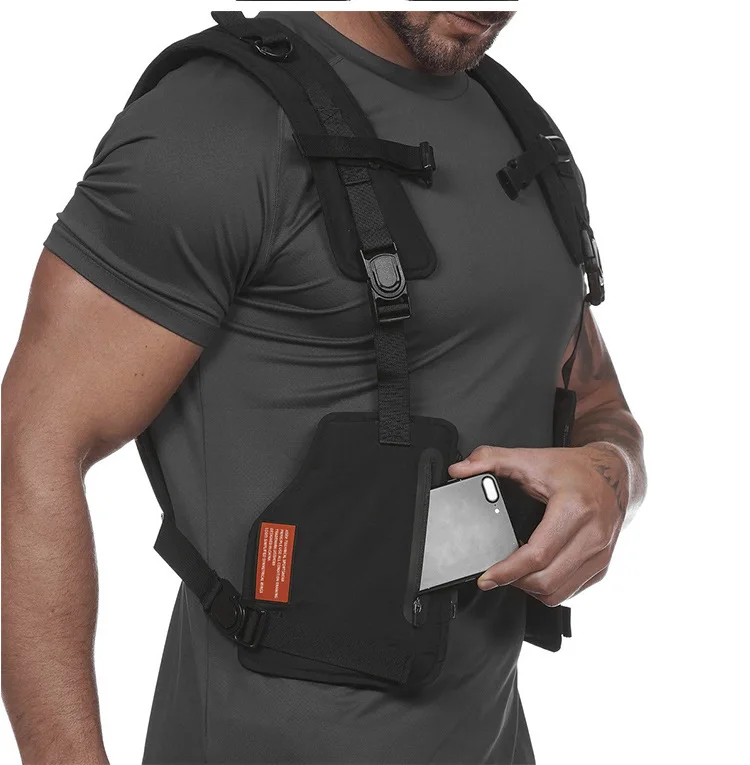 

2019 Brand Multi-functional Men's Wasitcoat Pocket Tactical Vest Protective Vest Outdoor Exercise Training Man Zipper Cargo Vest