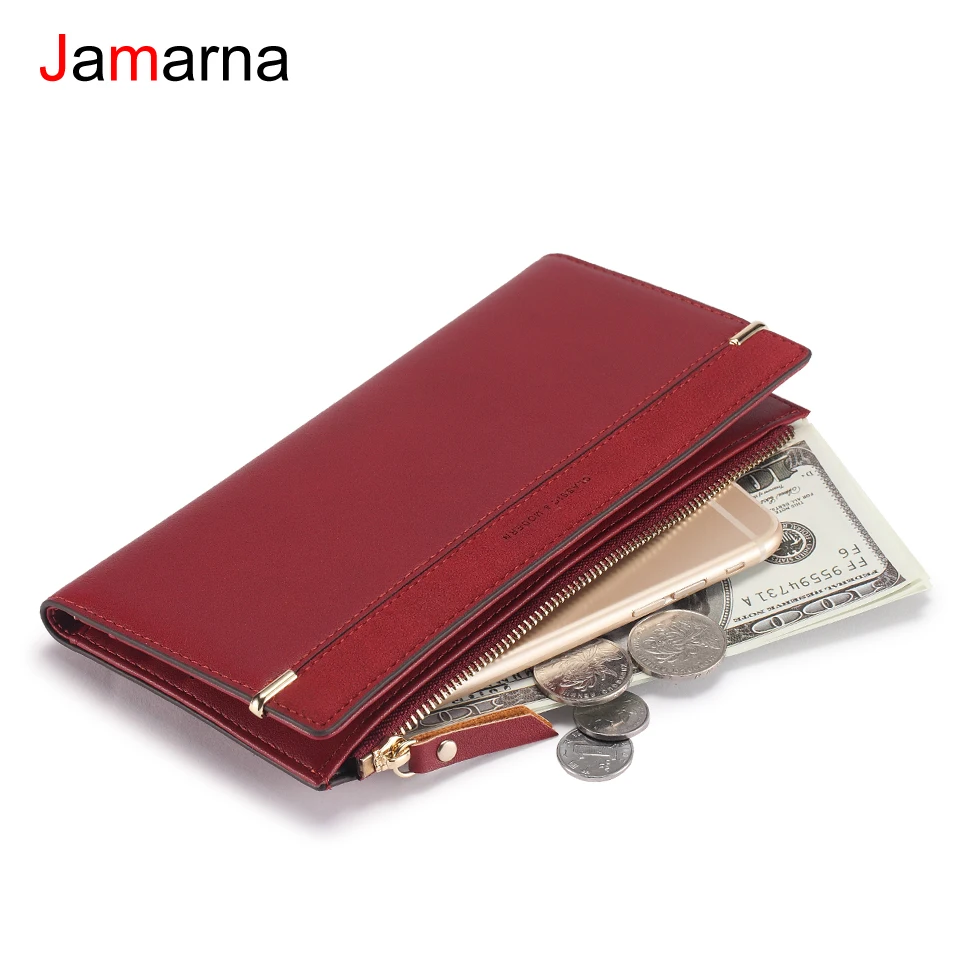 Jamarna женские кошельки кошелек Новое поступление на молнии брендовый дизайн