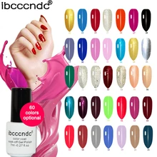IBCCCNDC 7ml Soak Off UV Gel Nail Polish Semi Permanent Top Base Gel Lak Varnishes Gelpolish Vernis Nail Art Design Lacquer 1-20