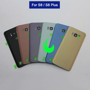

For Samsung Galaxy S8 G950 S8 Plus G955 Back Battery Cover Door Rear Glass Housing Case For SAMSUNG S8+ Back Cover +Camera Lens