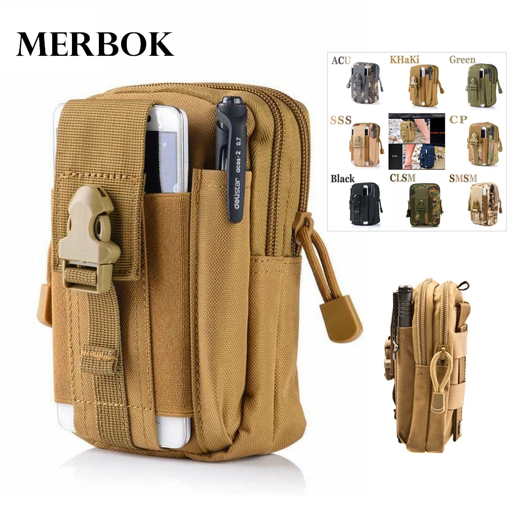 

Outdoor Sport Pouch Molle Waist Pack Purse Mobile Phone Bag For Oukitel U11 Plus / U 11 Plus / U11Plus U11+ Flip Cover Case