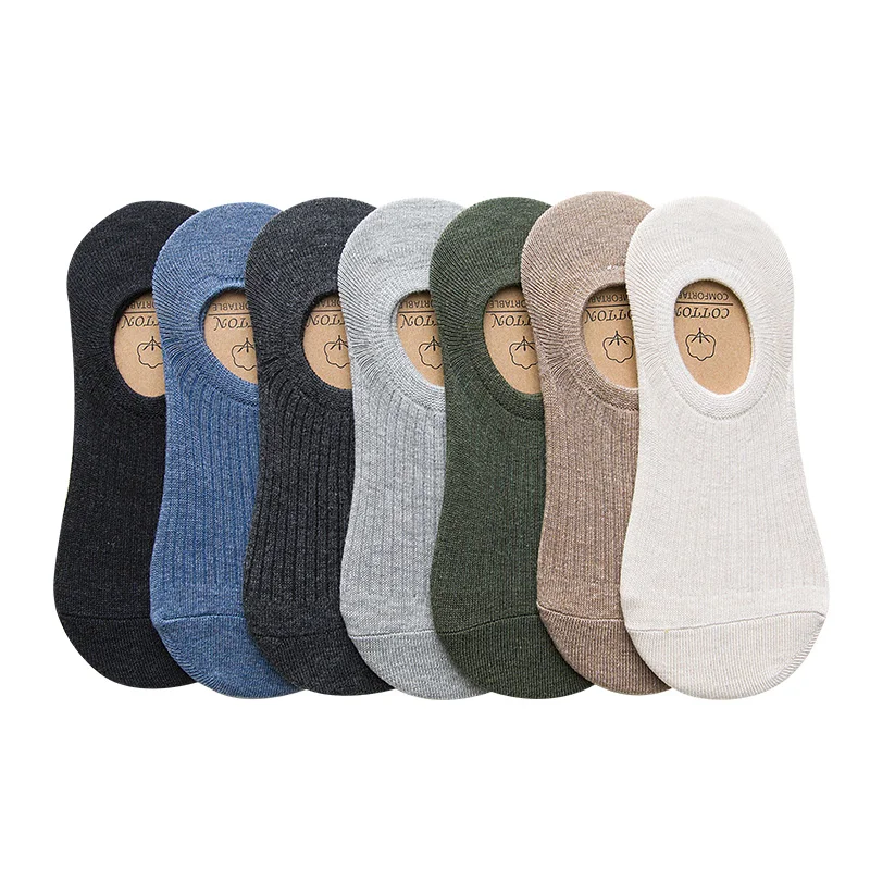

calcetines hombre cotton summer cortos verano coolmax algodon no show socks non slip men fashion regalos para 7 pair