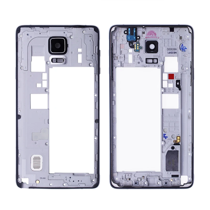 

Black / White Middle Frame For Samsung N910F Front Housing Frame Bezel Repair Part For Samsung Galaxy Note 4 Note4 N910F