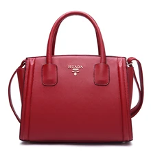 Модные высококачественные женские сумки для сафьяно-Красного цвета из натуральной кожи, сумки через плечо, женские сумки известных брендов HD201468