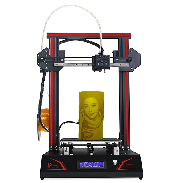 Extraordinary Offers DMSCREATE DP5 3D Printer kits  full metal frame with pre-assembly High printing Precision print 3D moon lamp Best price