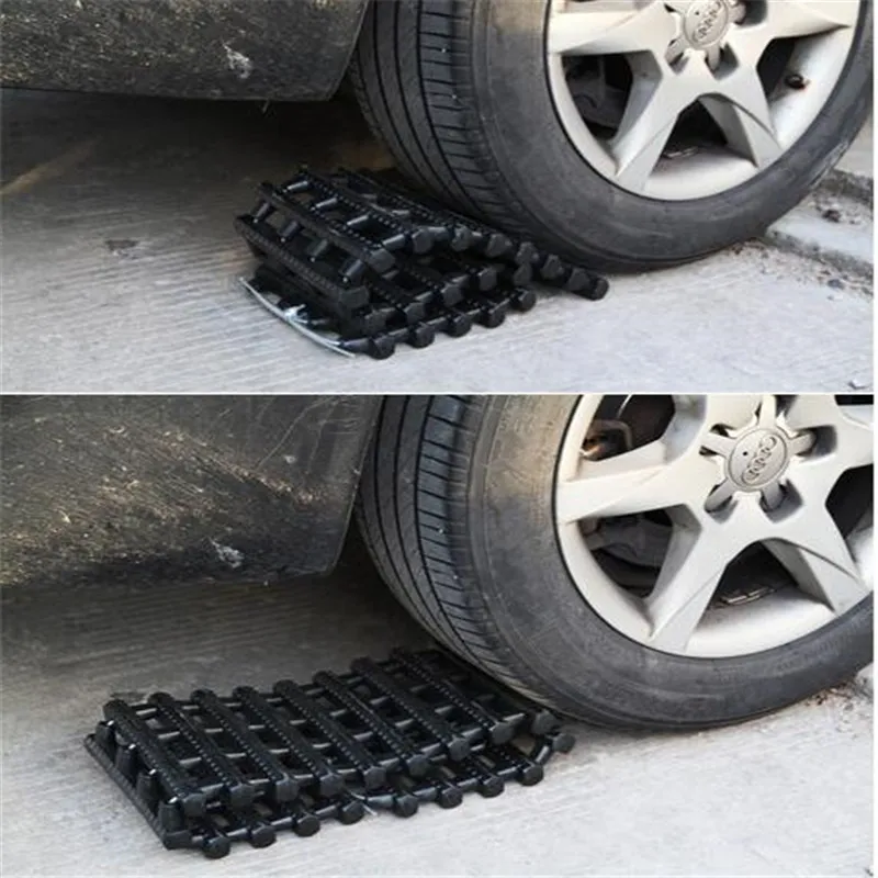Online Shop Black 80cm Foldable Tyre Grip Tracks Snow Mud Sand Mat