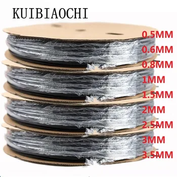 

1reel heat shrink tube 0.5MM 0.6MM 0.8MM 1MM 1.5MM 2MM 2.5MM 3MM 3.5MM heat shrink tubing Shrinkable Wrap Wire Cable Sleeve